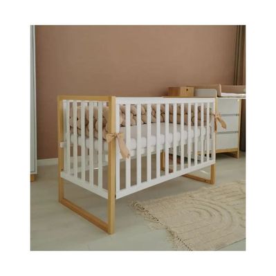 Ліжечко Angelo Люкс-12 біло-буковий (12017)