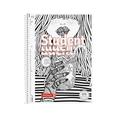 Зошит Brunnen Коледж-блок А4 Premium у клітинку 80 аркушів Zenart Cocktail (10-674 28 02)