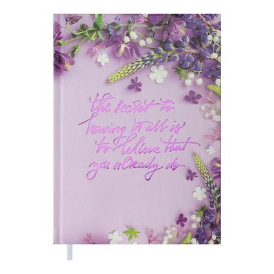 Тижневик Buromax недатований Pretty, А5, фіолетовий 288 сторінок (BM.2034-07)