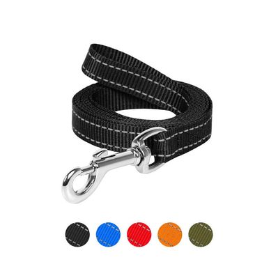 Повідок для собак Dog Extreme з нейлону Ш 20 мм Д 150 см чорний (04621)