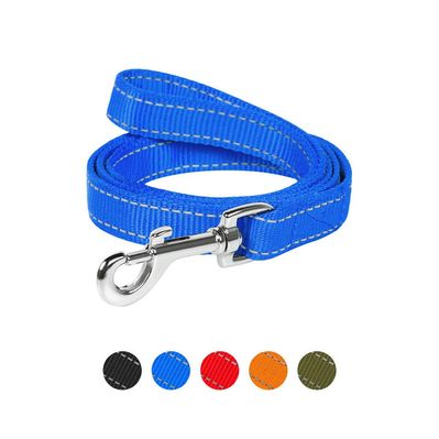 Повідок для собак Dog Extreme з нейлону подвійний Ш 14 мм Д 122 см блакитний (43002)