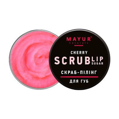 Скраб для губ Mayur Cherry Lip Sugar Scrub Вишневий конфітюр 15 г (4820230953244)