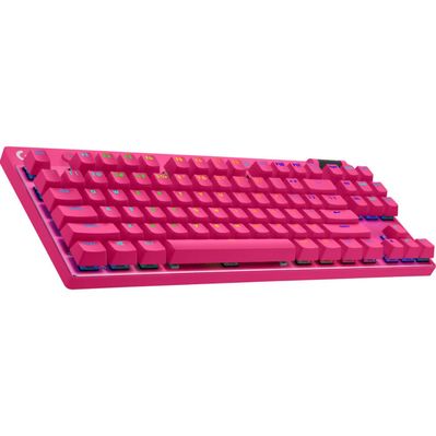 Клавиатура Logitech G PRO X TKL Lightspeed Tactile USB UA Magenta (920-012159)