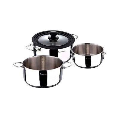 Набір посуду MasterPro Foodies collection 1,5/2,9/5,5 л 4 предмета (BGMP-2160)