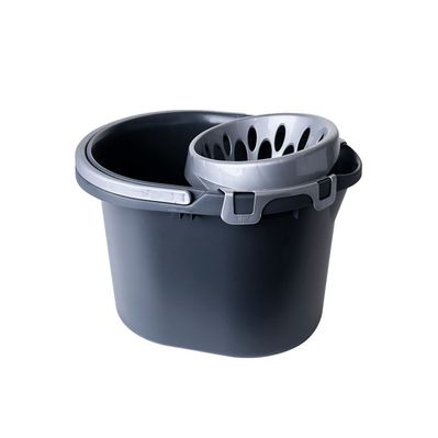 Відро для швабр Алеана З віджимом Граніт / сірий 15 л (алн 124099/граніт/сірий)