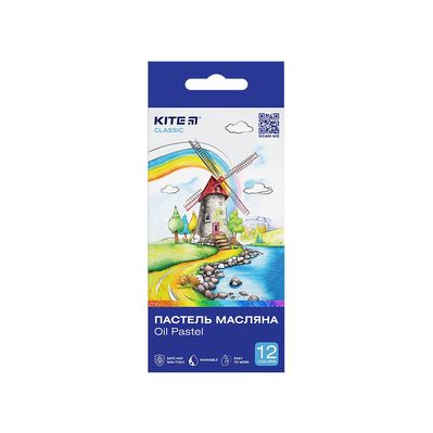 Пастель Kite масляна, 12 кольорів Kite Classic (K-071)