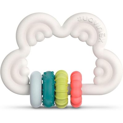 Прорізувач Suavinex силіконовий з бряскальцем/ мультиколір (401439)