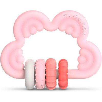 Прорізувач Suavinex силіконовий з бряскальцем/рожевий (401440)