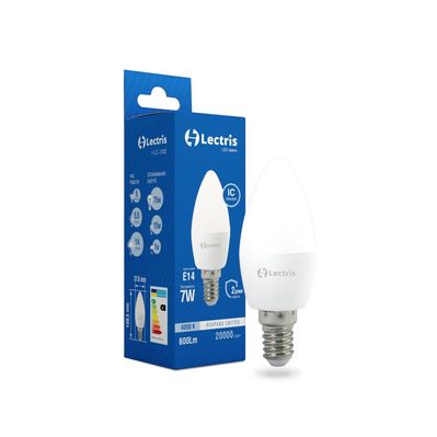 Лампочка Lectris С37 7W 4000K 220V E14 (1-LC-1302)