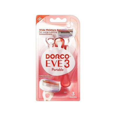 Бритва Dorco Eve 3 Portable Одноразова Для жінок 3 шт. (8801038592633)