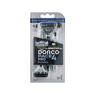 Бритва Dorco Pace 4 Pro Одноразова Для чоловіків 3 шт. (8801038598253)