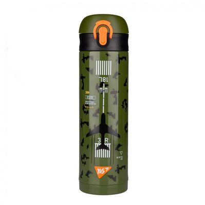 Поїльник-непроливайка Yes Термос Military 420 мл (708202)