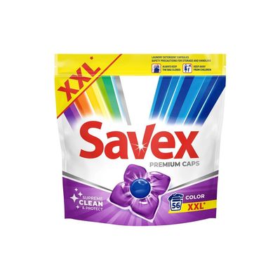 Капсули для прання Savex Premium Caps Color 56 шт. (3800024048142)