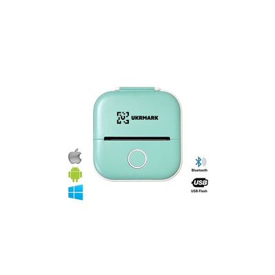 Принтер чеків UKRMARK P02GN Bluetooth, зелений (900943)