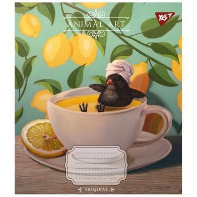 Тетрадь Yes Animal art 60 листов клетка (767138)