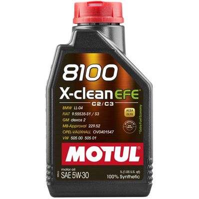 Моторна олива MOTUL 8100 X-cleаn EFE SAE 5W-30, 1л