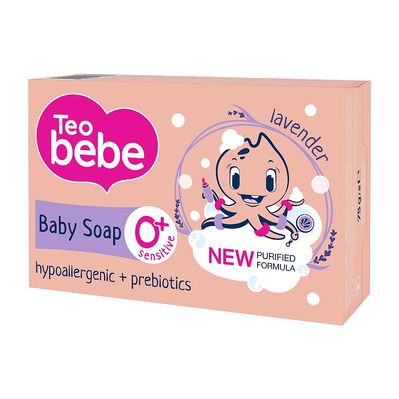 Дитяче мило Teo bebe З екстрактом Лаванди 75 г (3800024045271)