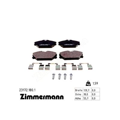 Гальмівні колодки ZIMMERMANN 23172.180.1