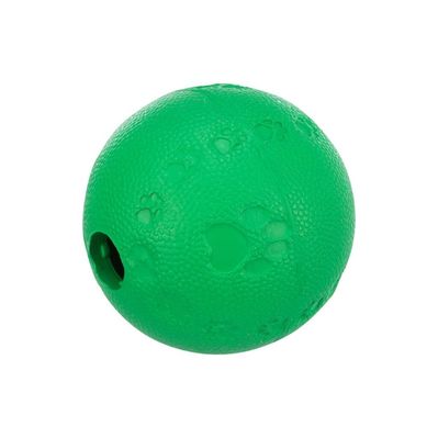 Іграшка для собак Trixie М'яч для ласощів Натуральна гума Зелений 6 см (4011905349404)