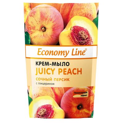 Рідке мило Sama Economy Line Соковитий персик з гліцерином 460 г (4820270630525)
