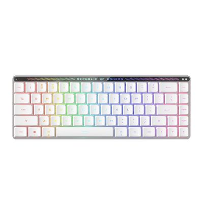 Клавіатура ASUS ROG Falchion RX Low Profile Red Wireless/Bluetooth/USB UA White (90MP03EC-BKMA10)