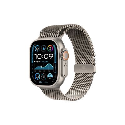 Смарт-годинник Apple Watch Ultra 2 2024 GPS + Cellular 49mm Natural Titanium Case with Natural Titanium Milanese Loop (MX4M3UL/A)