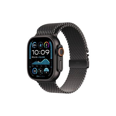 Смарт-годинник Apple Watch Ultra 2 2024 GPS + Cellular 49mm Black Titanium Case with Black Titanium Milanese Loop - L (MX5V3UL/A)