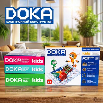Конструктор DOKA електронний Збираємо радіо (D70703)