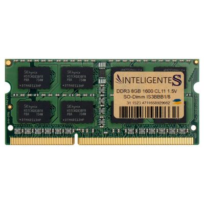 Модуль пам'яті для ноутбука SoDIMM DDR3 8GB 1600 MHz INTELIGENTES (IS3BBB1/8)