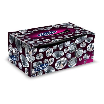 Серветки косметичні Papia 2 шари 120 шт. (8690536014415)