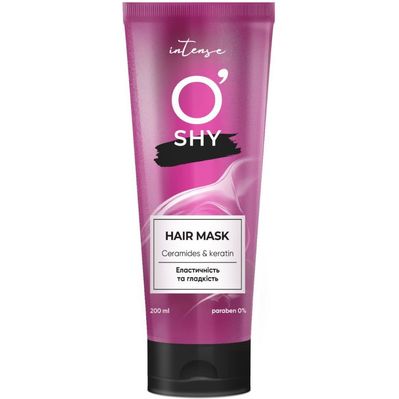 Маска для волосся O'Shy Intense Ceramides & Keratin Еластичність і гладкість 200 мл (4820263233986)