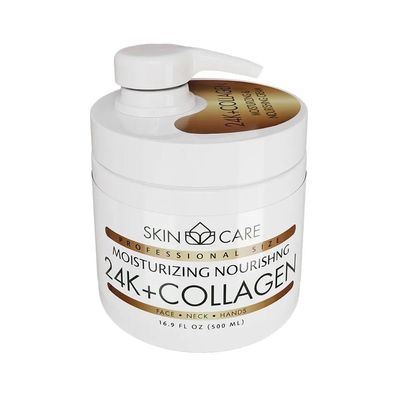 Крем для тіла Dead Sea Collection Універсальний 24К золото і Колаген 500 мл (7290119481071)