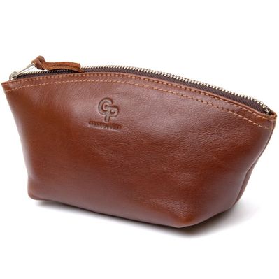 Косметичка Grande Pelle Зі шкіри Коричнева (11510)