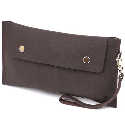 Косметичка Shvigel Шкіряна матова тревел Коричнева (16418)