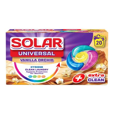 Капсули для прання Solar Household Universal Vanilla Orchid 20 шт. (4820269930261)