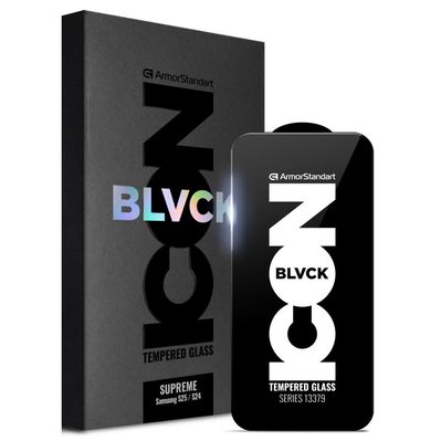 Скло захисне Armorstandart Supreme Black Icon Samsung S25 / S24 (ARM84627)