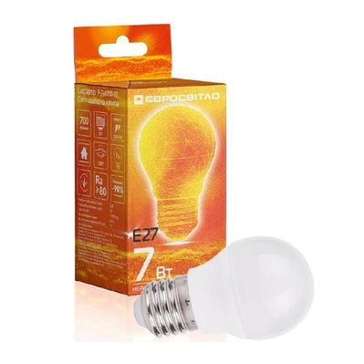 Лампочка Євросвітло 7Вт 4200К P-7-4200-27 Е27