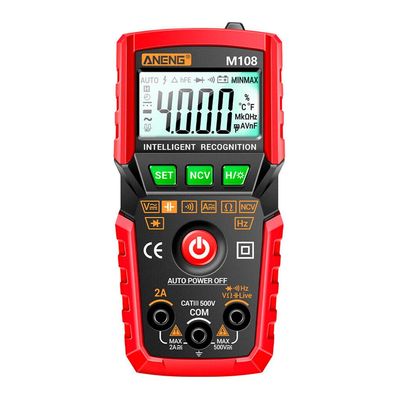 Цифровий мультиметр ANENG M108, V, A, R, C, T, F (M108)