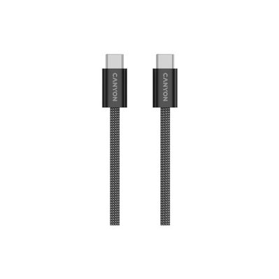 Дата кабель USB-C to USB-C 1.0m 60W Magnet Braided Black Canyon (CND-CCMG60AB15B)