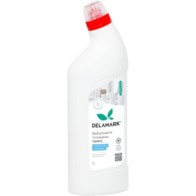 Засіб для чищення унітазу DeLaMark Білі квіти бавовни 1 л (4820152333650)
