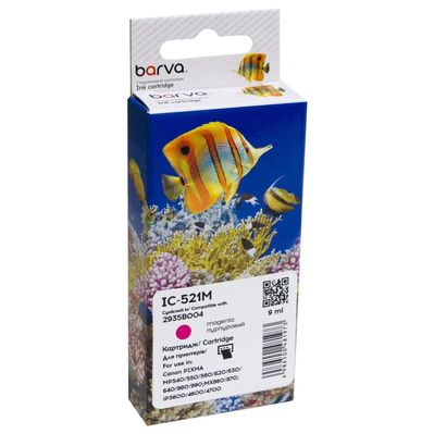 Картридж Barva Canon CLI-521M (2935B004) 650с (IC-521M)