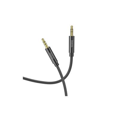 Кабель мультимедійний 3.5mm M to 3.5mm M 1.0m UPA19 AUX Black HOCO (6931474759863)