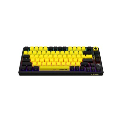 Клавіатура Lorgar KBP7075W Pro RGB Wireless/Bluetooth/USB UA Black/yellow (LRG-KBP7075W-YL-US)
