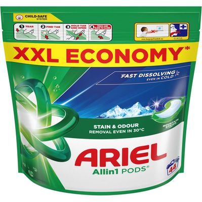 Капсули для прання Ariel Pods All-in-1 Гірське джерело 44 шт. (8700216764667)