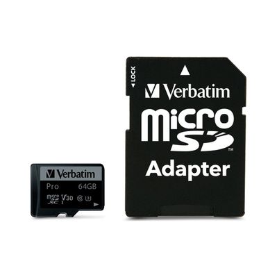 Карта пам'яті Verbatim 64GB microSDXC class 10 UHS-III PRO (47042)