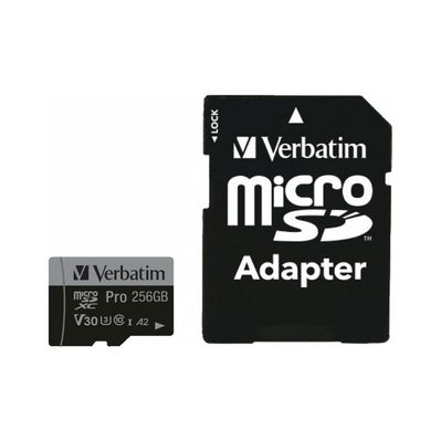 Карта пам'яті Verbatim 256GB microSDXC class 10 UHS-III PRO (47045)