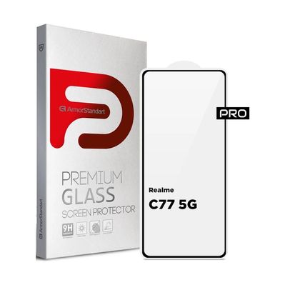 Скло захисне Armorstandart Pro Realme C77 5G Black (ARM83562)