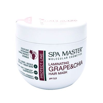 Маска для волосся Spa Master Ламінуюча для захисту з виноградом та чіа 500 мл (3800010528719)