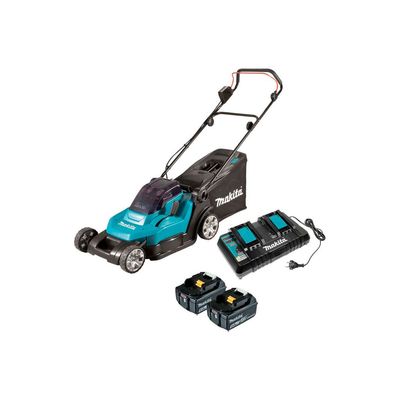 Газонокосарка Makita LXT, 18V+18V,,2x5Ah, DC18RD, 430мм (DLM432PT2)