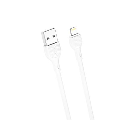 Дата кабель USB 2.0 AM to Lightning 2.0m 2.1A white XO (NB200-L2-WH)